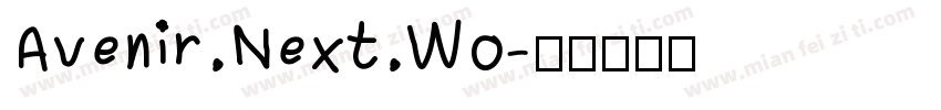 Avenir Next Wo字体转换